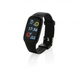 Smartwatch - gerecycled ABS/TPU - waterdicht - in geschenkverpakking