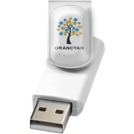 Rotate USB stick - kunststof en aluminium - 1-32GB - doming