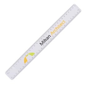 Schaal liniaal - kunststof - 30 cm - 4 schalen