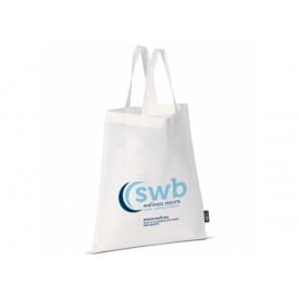 Schoudertas Non Woven - Wit - Korte Hengsels