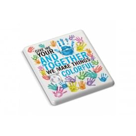 Schuifpuzzel - kunststof - 90 x 75 mm - rechthoek