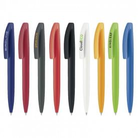 Senator Bridge balpen - kunststof - zwarte, blauwe inkt - soft touch - draai mechanisme