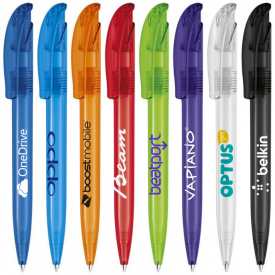 Senator Challenger balpen - kunststof - zwarte, blauwe inkt - frosted