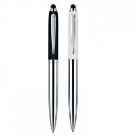 Senator Nautic balpen - metaal - blauwe inkt - touchscreen punt