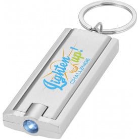 Sleutelhanger met LED-lampje - kunststof - 6 cm