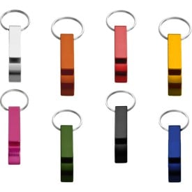 Sleutelhanger Tom - aluminium - 5,5 cm - met fles- en blikopener
