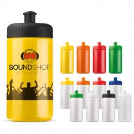 Basic sportbidon 500ml - PP - gekleurde fles en dop