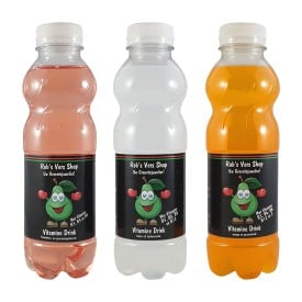 rPET flesje suikervrije vitaminedrink 500 ml - diverse smaken