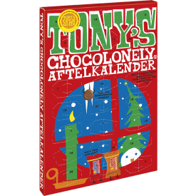 Tony's Chocolonely adventskalender klein - 24 Tiny Tony's - melk en karamel zeezout - zonder wikkel