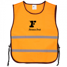 Brickstone trainingsvest - polyester - koordjes met een stopper