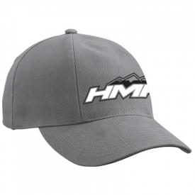 Turned 6 panel cap - katoen - gestoffeerde satijnen zweetband - metalen clipsluiting