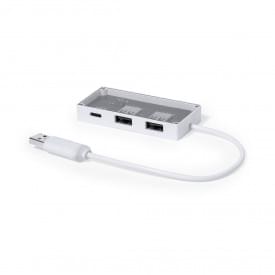 Hevan USB hub - 1 USB-C poort - 2 poorten USB 2.0