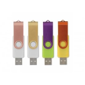 Twister USB 2.0 stick - kunststof en aluminium - 16GB - kleurencombinatie