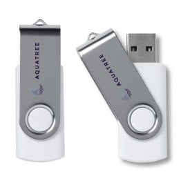 USB Twist - metaal - Plug&Play systeem - 4 GB