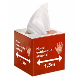 Tissuedoosje - 50 tissues - vierkant doosje