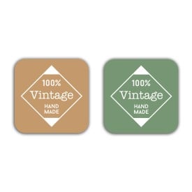 Vierkante vinyl sticker - 10x10 mm