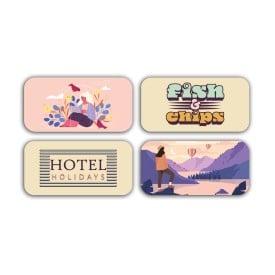 Vinyl Sticker Rechthoek 100x30mm