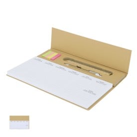 Weekplanner Isan - gerecycled karton - 125 bladen - weekindeling - inclusief pen en liniaal