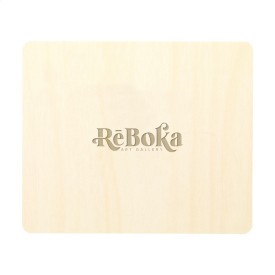 Wood Ice ijskrabber - hout - met beschermlaag - vierkante vorm