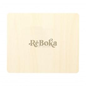 Wood Ice ijskrabber - hout - met beschermlaag - vierkante vorm