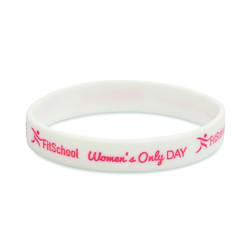 1 kleur blinddruk  polsband (20cm)