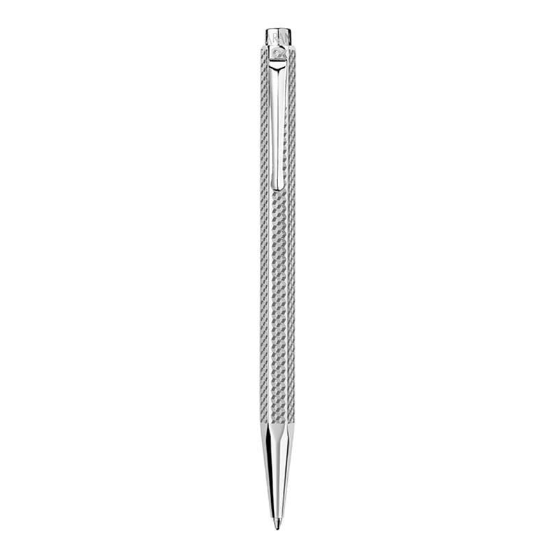 Caran d'Ache Ecridor cubrik palladium balpen - koper - blauwe inkt - flexibele clip