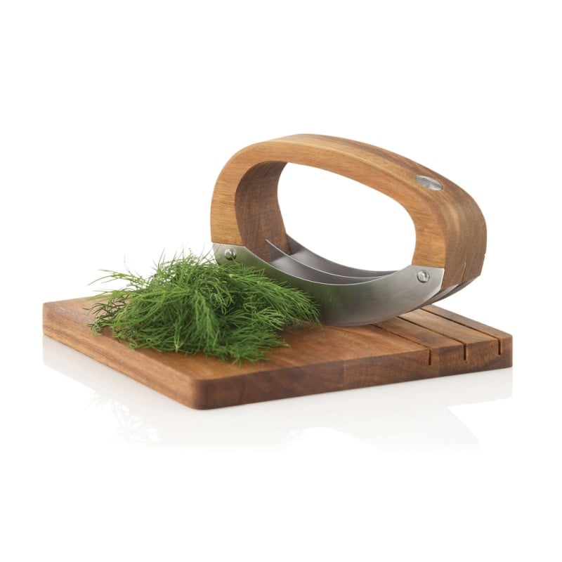 AdHoc RoccaVerde hakmes - met snijplank - praktisch