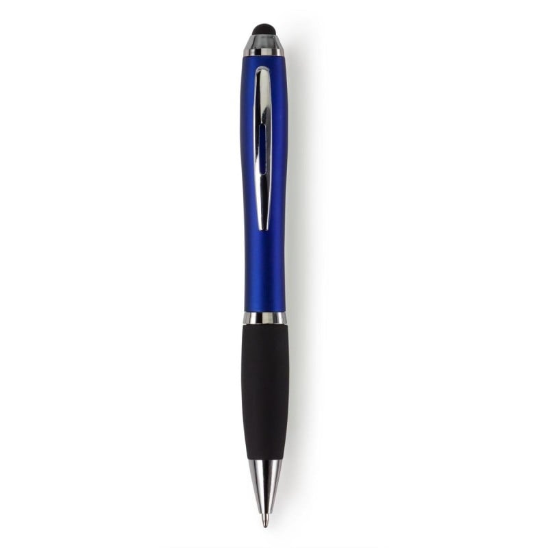 Lana stylus balpen - kunststof - zwarte inkt - rubberen grip - metalen details