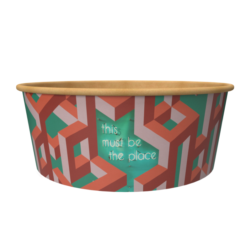 Bedrukte bowl 1300ml - karton