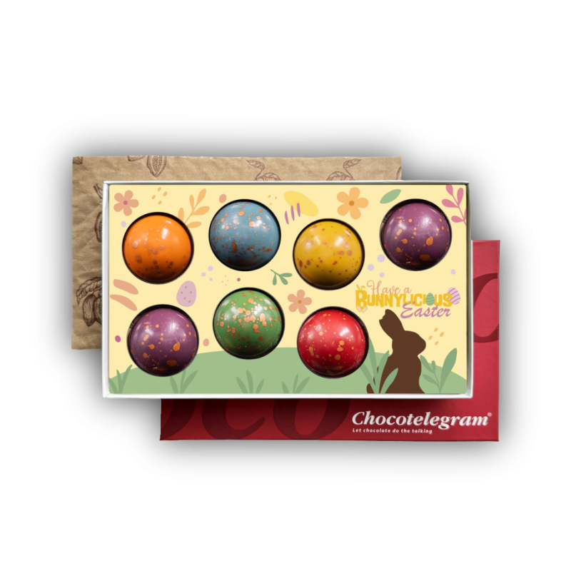 Luxe paasbonbons XL - 7 stuks - in cadeaudoos