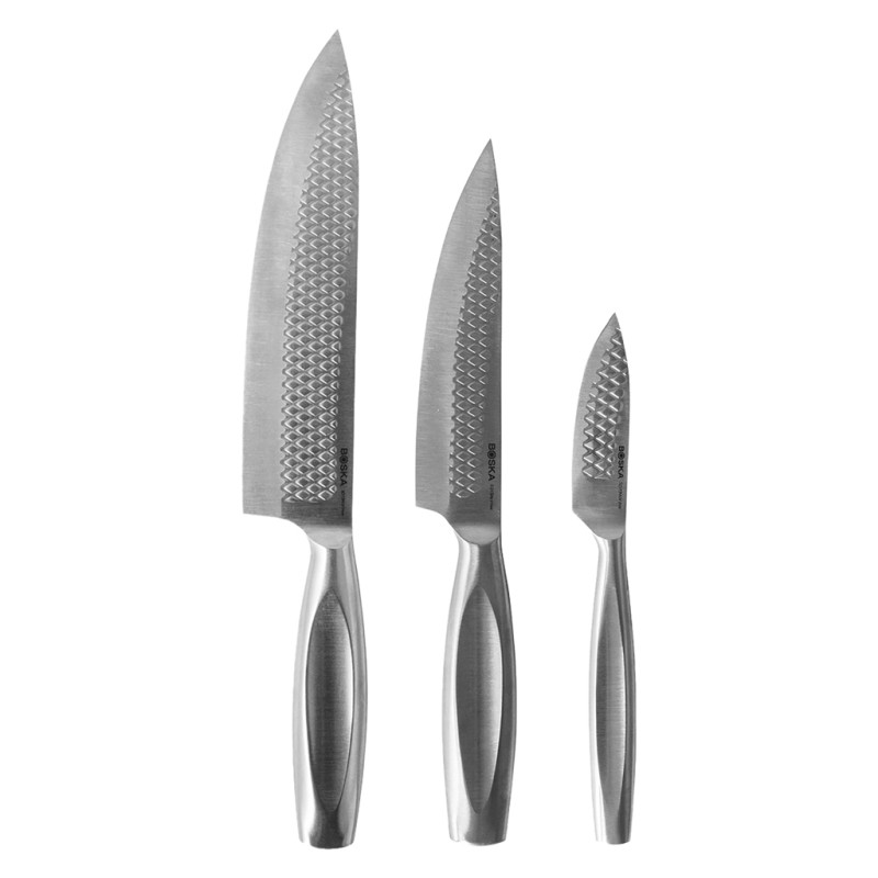 BOSKA Monaco+ keukenmessen - RVS - set van 3