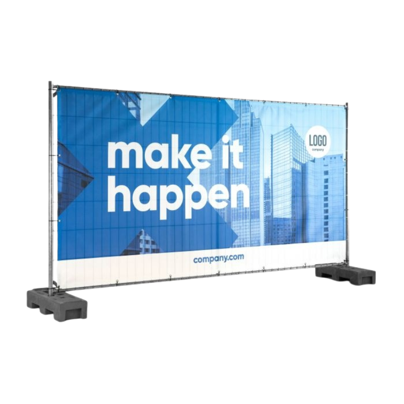 Bouwhekdoek - standaard formaat - 335 x 175 cm - eigen ontwerp