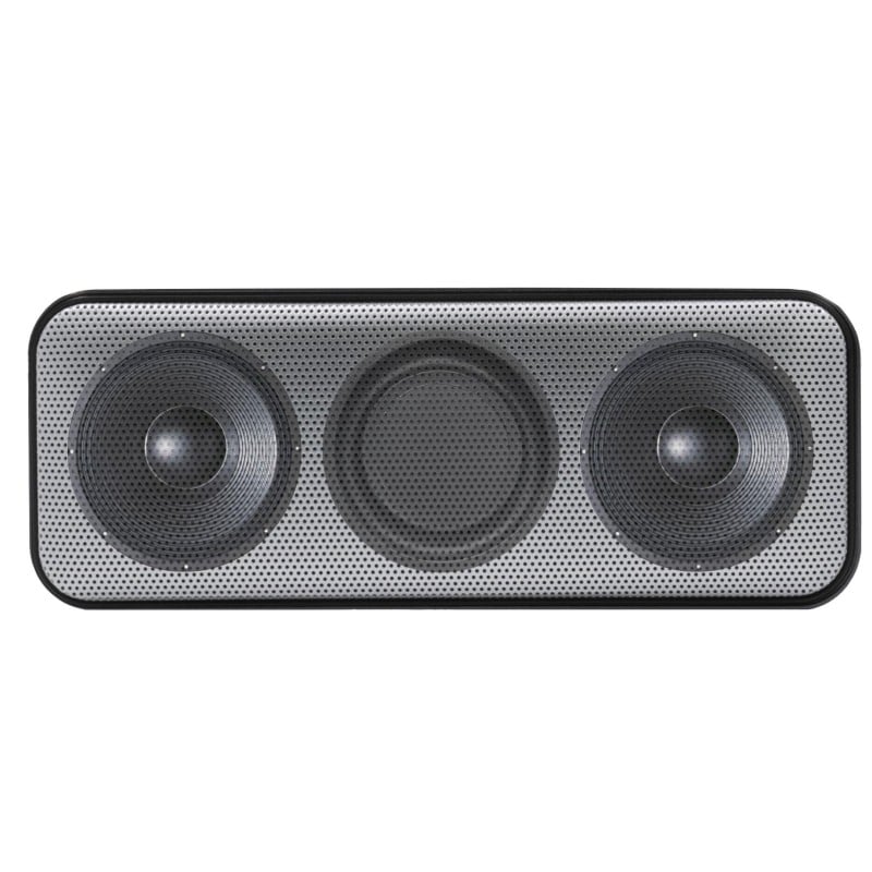 Brandcharger Nano pro speaker - aluminium - draadloos - TWS-stereokoppeling - draagkoord