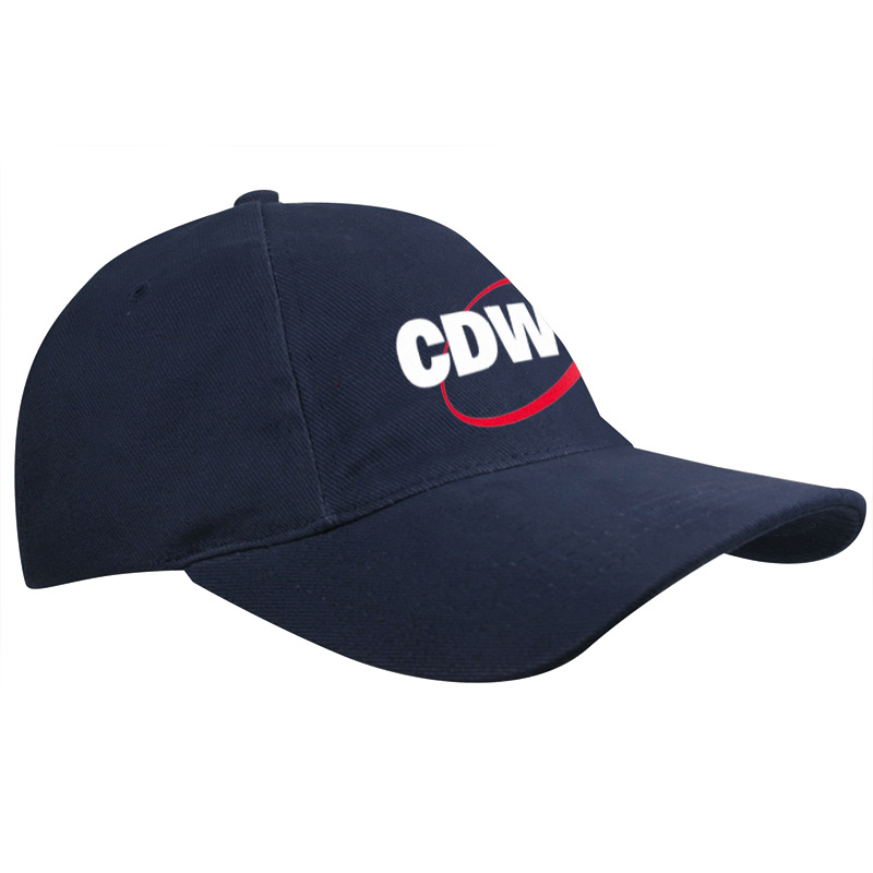Brushed promo cap - katoen - 5 panelen - klittenbandsluiting