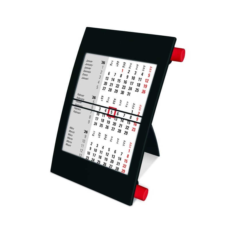 Bureaukalender Classic - kunststof - 24 maanden - gepatenteerd draaimechanisme