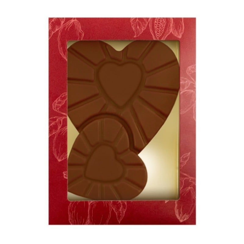 Chocolade symbool hart - melk - 80 gram - onbedrukt