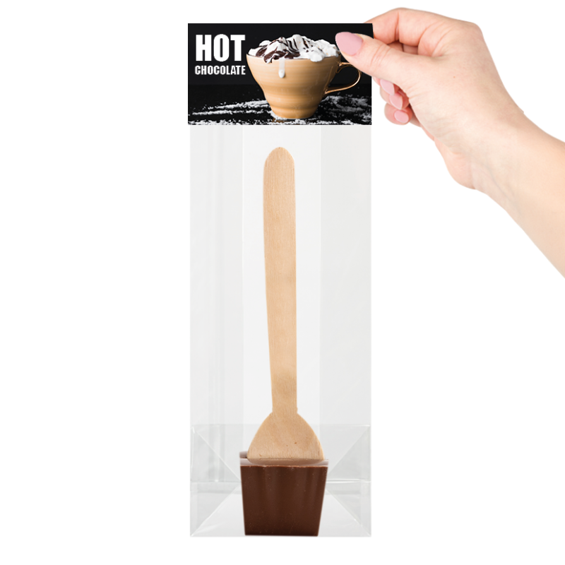 Chocolademelk spoon - 3 smaken - verkrijgbaar met gepersonaliseerd kopkaartje
