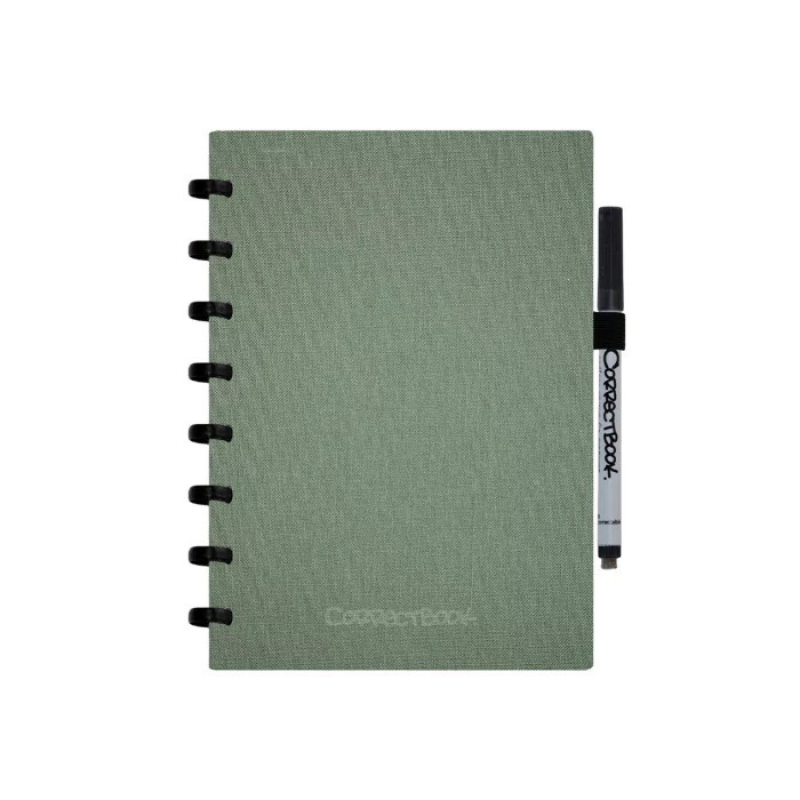 Correctbook linnen notitieboek - A5 - uitwisbaar - blanco of gelinieerd