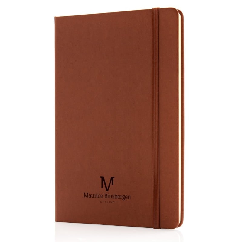 Notitieboek - A5 - PU - 80 vellen - gelinieerd - hardcover  