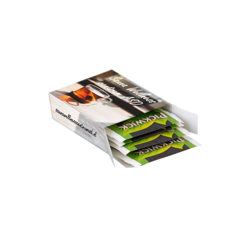 Doosje met 4 zakjes thee - Pickwick English thee