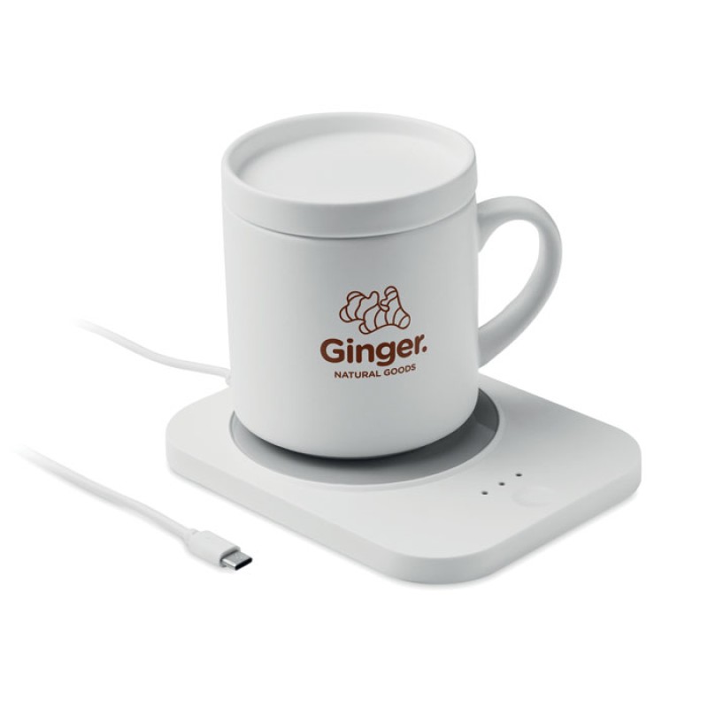 Draadloze mokwarmer & oplader set