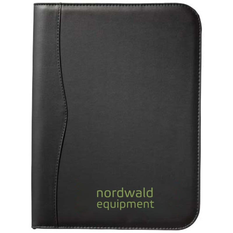 Ebony A4 portfolio met ritssluiting - imitatieleer - 34x25x2.5cm