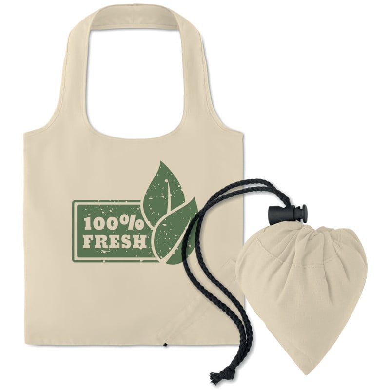 Fresa soft winkeltas - katoen - 105 g/m² - 40 x 38 cm - met trekkoord - opvouwbaar