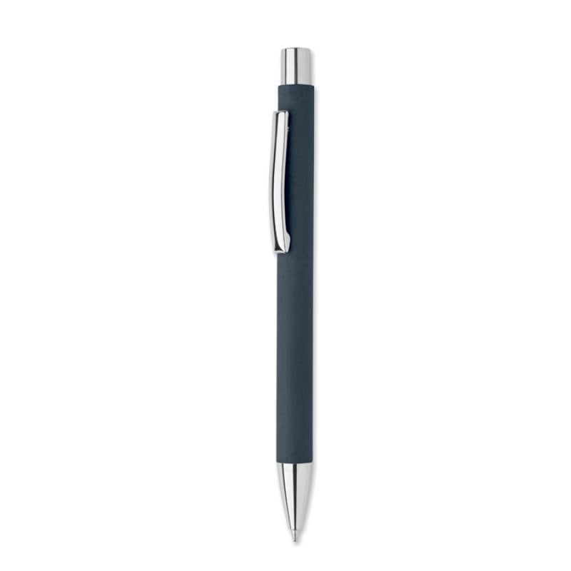 Olympia balpen - gerecycled papier - blauwe inkt - metalen top, clip en punt