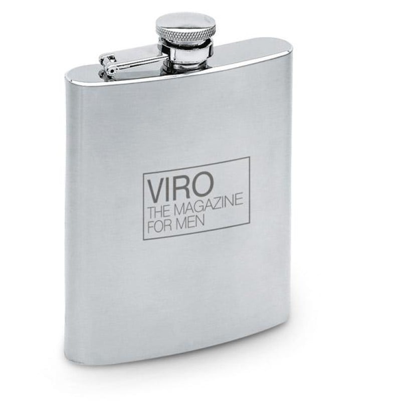 Heupfles 200 ml - RVS - schroefdop