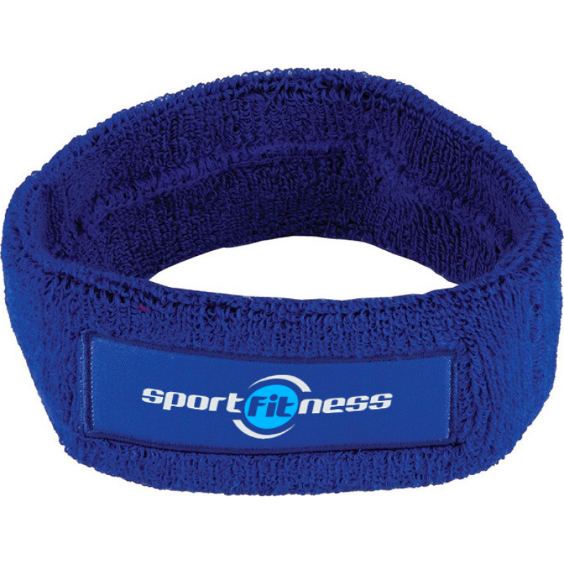 Hoofdband - katoen - 9 x 3 cm - met label