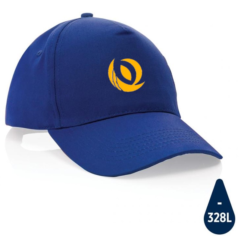 Impact AWARE™ 5 panel cap - gerecycled katoen - klittenbandsluiting