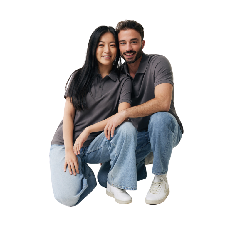 Iqoniq Yesemite polo - unisex - gerecycled katoen - 220 g/m2