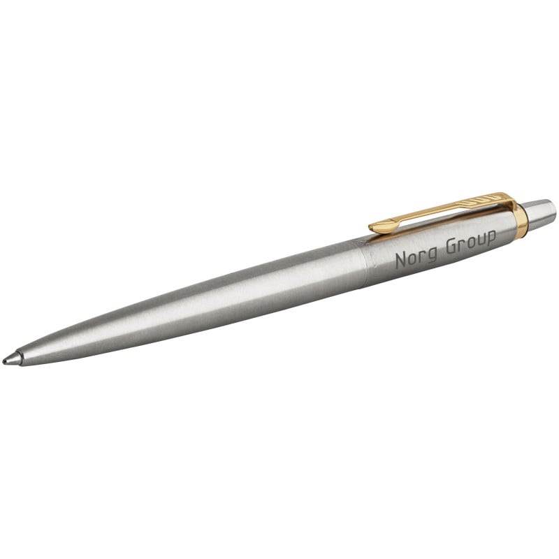 Parker Jotter SS balpen - metaal - blauwe inkt - geschenkverpakking