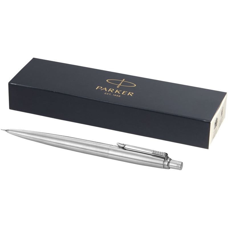 Parker Jotter vulpotlood - RVS - zwarte inkt - met gum - geschenkerpakking